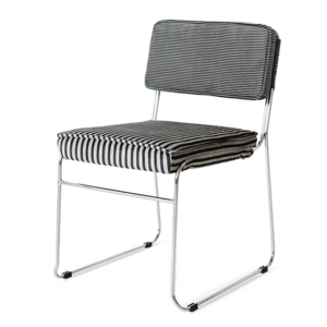 HKLiving Endless eetkamerstoel stripe monochrome