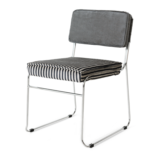 HKLiving Endless eetkamerstoel stripe monochrome HKLiving Endless eetkamerstoel stripe monochrome