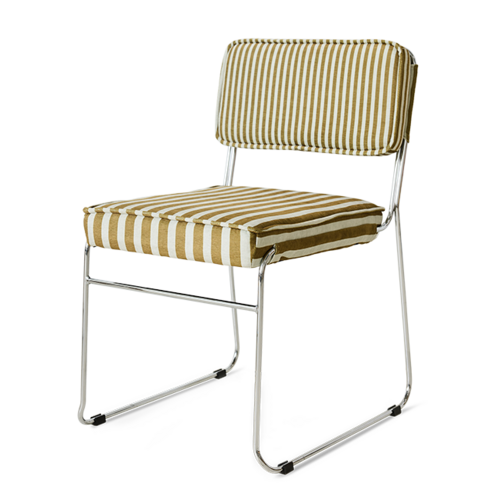 HKLiving Endless eetkamerstoel stripe sunflower