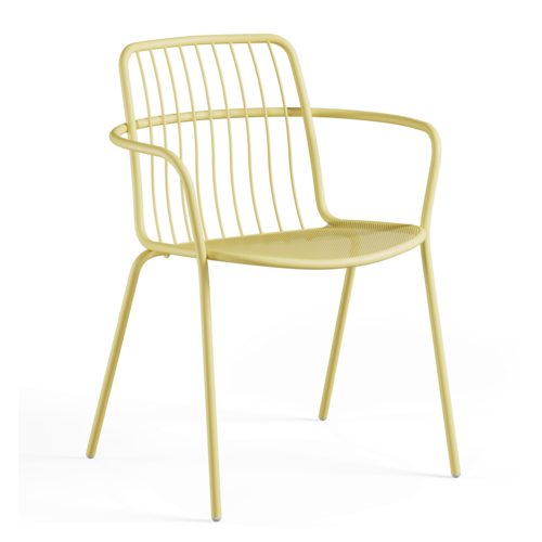 Emu Alisea tuinstoel met armleuningen vanilla yellow Emu Alisea tuinstoel met armleuningen vanilla yellow