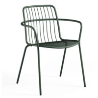 Alisea tuinstoel met armleuningen dark green