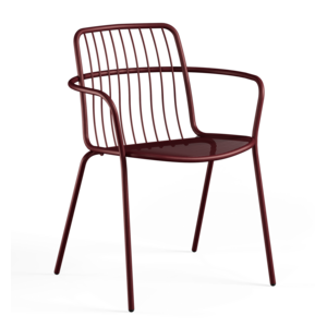 Emu Alisea chaise de jardin avec accoudoirs intense red