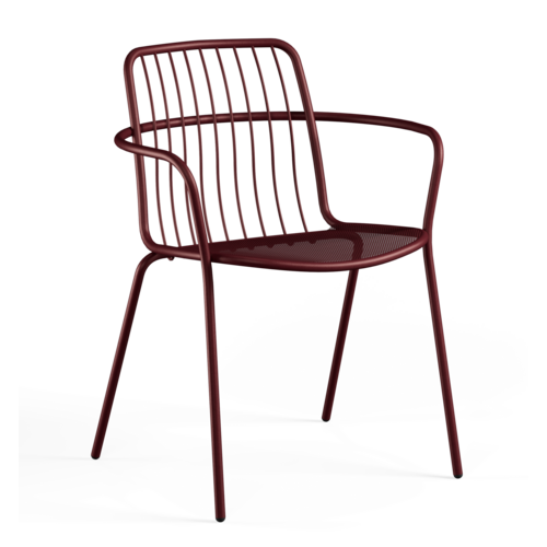 Emu Alisea tuinstoel met armleuningen intense red Emu Alisea tuinstoel met armleuningen intense red