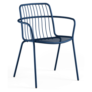 Emu Alisea chaise de jardin avec accoudoirs saphire blue