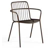 Alisea tuinstoel met armleuningen indian brown