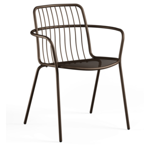 Emu Alisea chaise de jardin avec accoudoirs indian brown Emu Alisea chaise de jardin avec accoudoirs indian brown