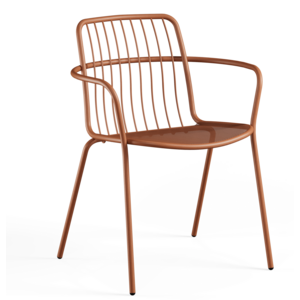 Emu Alisea chaise de jardin avec accoudoirs maple red