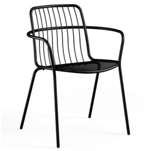 Emu Alisea chaise de jardin avec accoudoirs black