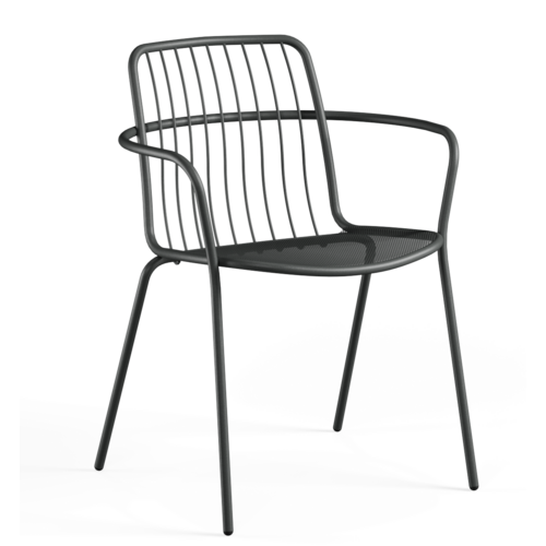 Emu Alisea chaise de jardin avec accoudoirs antique iron