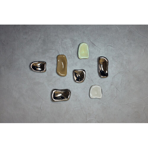 HKLiving Glass sculpture murale Pebble