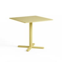 Darwin inklapbare tuintafel 80x80 vanilla yellow