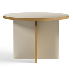 HKLiving Table à manger ronde Cream Ø110cm