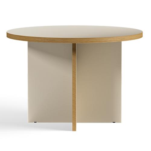 HKLiving Table à manger ronde Cream Ø110cm