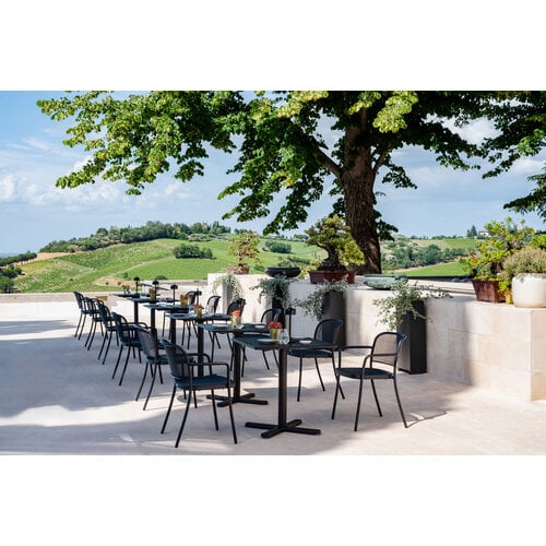 Emu Darwin inklapbare tuintafel 70x70 h 105 vanilla yellow