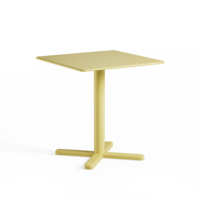 Darwin inklapbare tuintafel 70x70 vanilla yellow