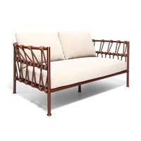 Antigua 2-zit buitensofa rood 46/94 met kussens 900/18