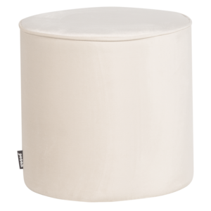 WOOOD Sara pouf haut velours off-white WOOOD Sara pouf haut velours off-white