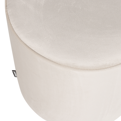 WOOOD Sara poef hoog velvet off-white