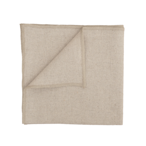 Haomy Corte serviette lin coton naturel 40x40 cm