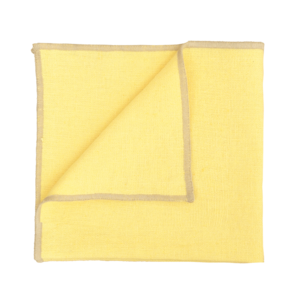 Haomy Corte serviette lin coton paille 40x40 cm