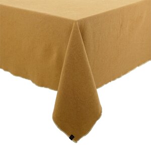 Haomy Corte nappe lin coton tabac 250 x 160 cm