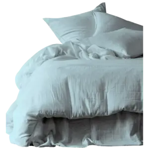 Haomy Mykonos lot de 2 taies d'oreiller coton tétras ciel 50x70 cm