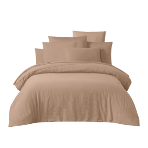 Haomy Taloa kussensloop gewassen katoensatijn cimarron 50 x 70 cm Haomy Taloa kussensloop gewassen katoensatijn cimarron 50 x 70 cm