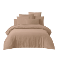 Taloa dekbedovertrek gewassen katoensatijn cimarron 240 x 220 cm