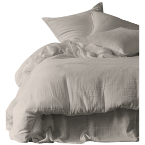 Haomy Mykonos drap-housse coton tétras lin 180 x 200 cm Haomy Mykonos drap-housse coton tétras lin 180 x 200 cm