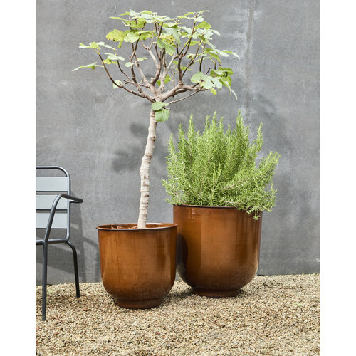 House Doctor Cove bloempot bruin Ø 42