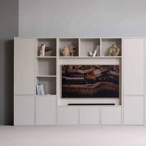 WOOOD Meggy tv opbergkast grenen dust 160 cm WOOOD Meggy tv opbergkast grenen dust 160 cm