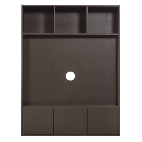 WOOOD Meggy tv opbergkast grenen middenbruin 160 cm