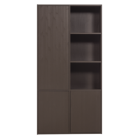 Meggy opbergkast links grenen middenbruin  108 cm