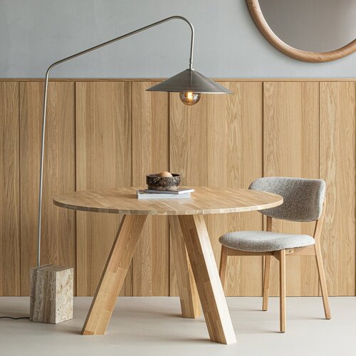 WOOOD Korn vloerlamp metaal chroom