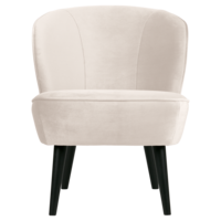 Sara fauteuil fluweel off white