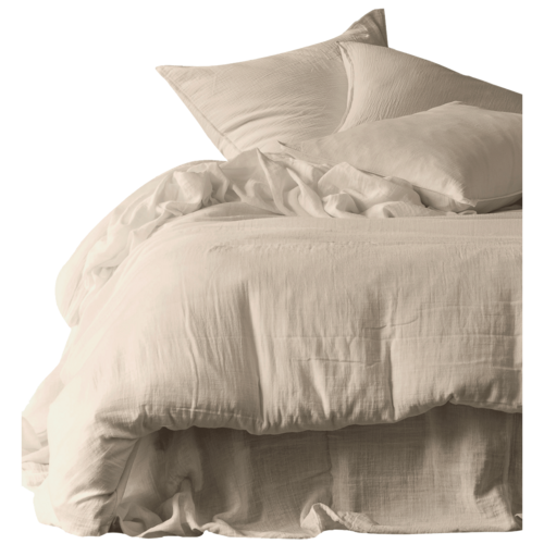 Haomy Mykonos dekbedovertrek tetra katoen craie 240 x 220