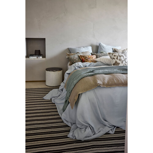 Haomy Mykonos set van 2 kussenslopen tetra katoen ciel 50x70 cm