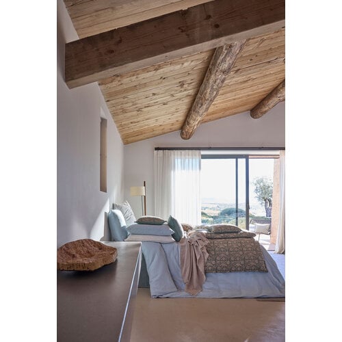 Haomy Mykonos set van 2 kussenslopen tetra katoen cimarron 50x70 cm