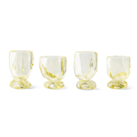 Nienke Sikkema for HKLIVING: glasses citrine (set of 4)