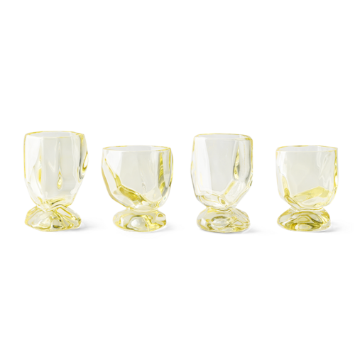 HKLiving Nienke Sikkema for HKLIVING: glasses citrine (set of 4)
