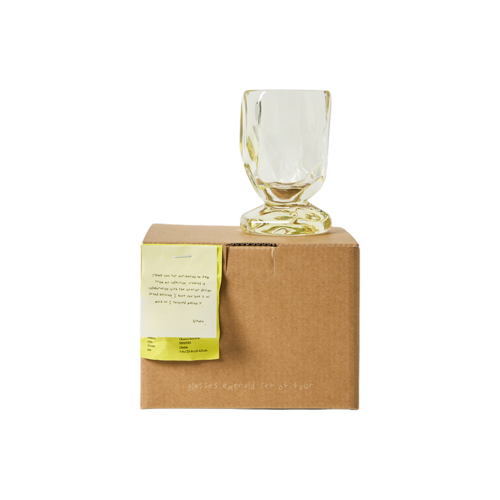 HKLiving Nienke Sikkema for HKLIVING: glasses  citrine (set of 4)