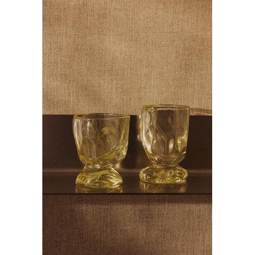HKLiving Nienke Sikkema for HKLIVING: glasses  citrine (set of 4)