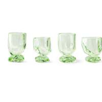 Nienke Sikkema for HKLIVING: glasses peridot (set of 4)