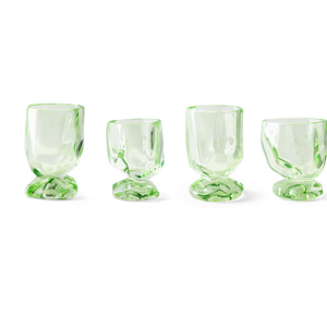 HKLiving Nienke Sikkema for HKLIVING: glasses peridot (set of 4)