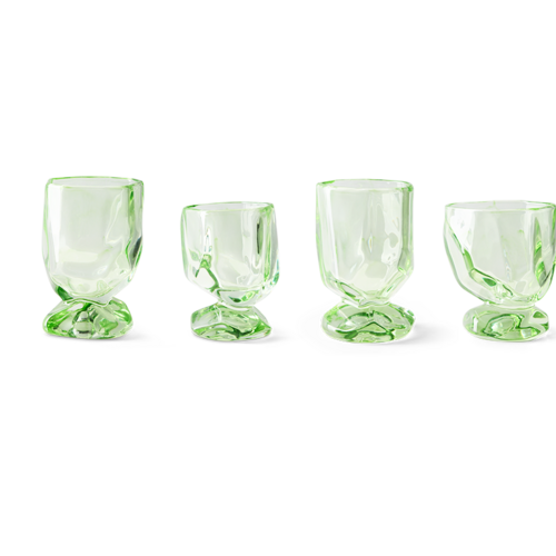 HKLiving Nienke Sikkema for HKLIVING: glasses  peridot (set of 4)