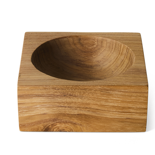 HKLiving Cube kom small teak