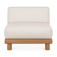 Monocle outdoor modulaire sofa teak eenzit