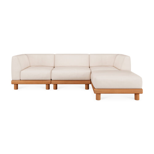 Ethnicraft Monocle outdoor modulaire sofa teak eenzit
