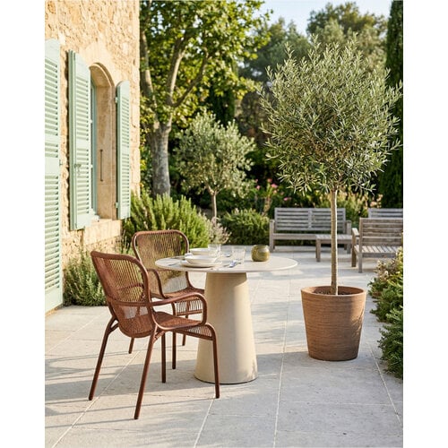 Vincent Sheppard Sandro tuintafel Ø  150 Dune White /  Ceramic Portland