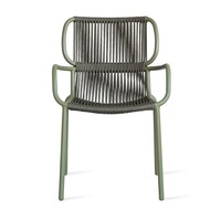 Ribbon tuinstoel moss touw dark green